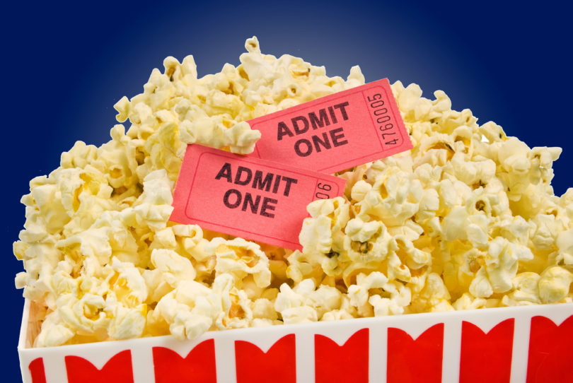 Movie Tickets and Popcorn