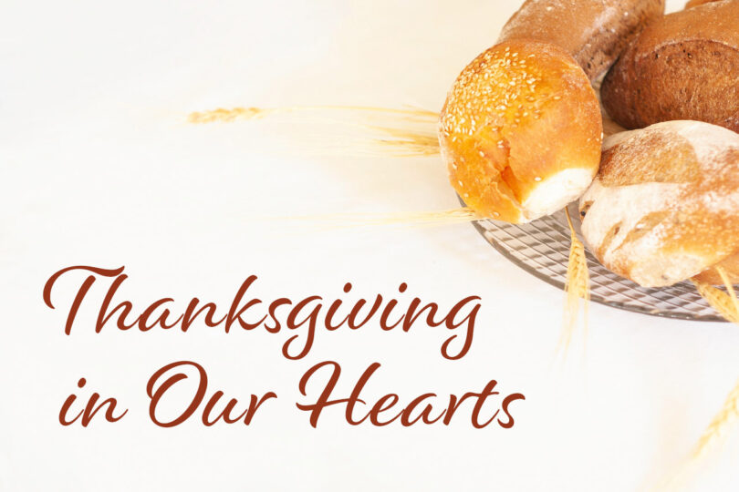 Thanksgiving in our hearts.